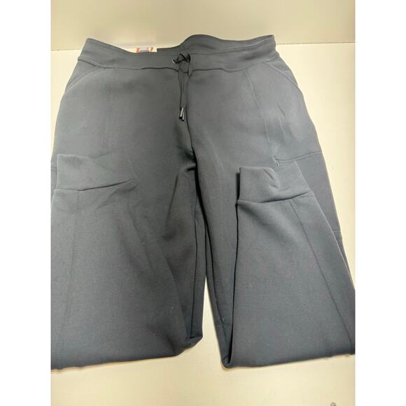 32 Degree Heat Women’s Sz L Jogger Sweatpants Black Stretch Zippered Pockets New - Picture 5 of 7